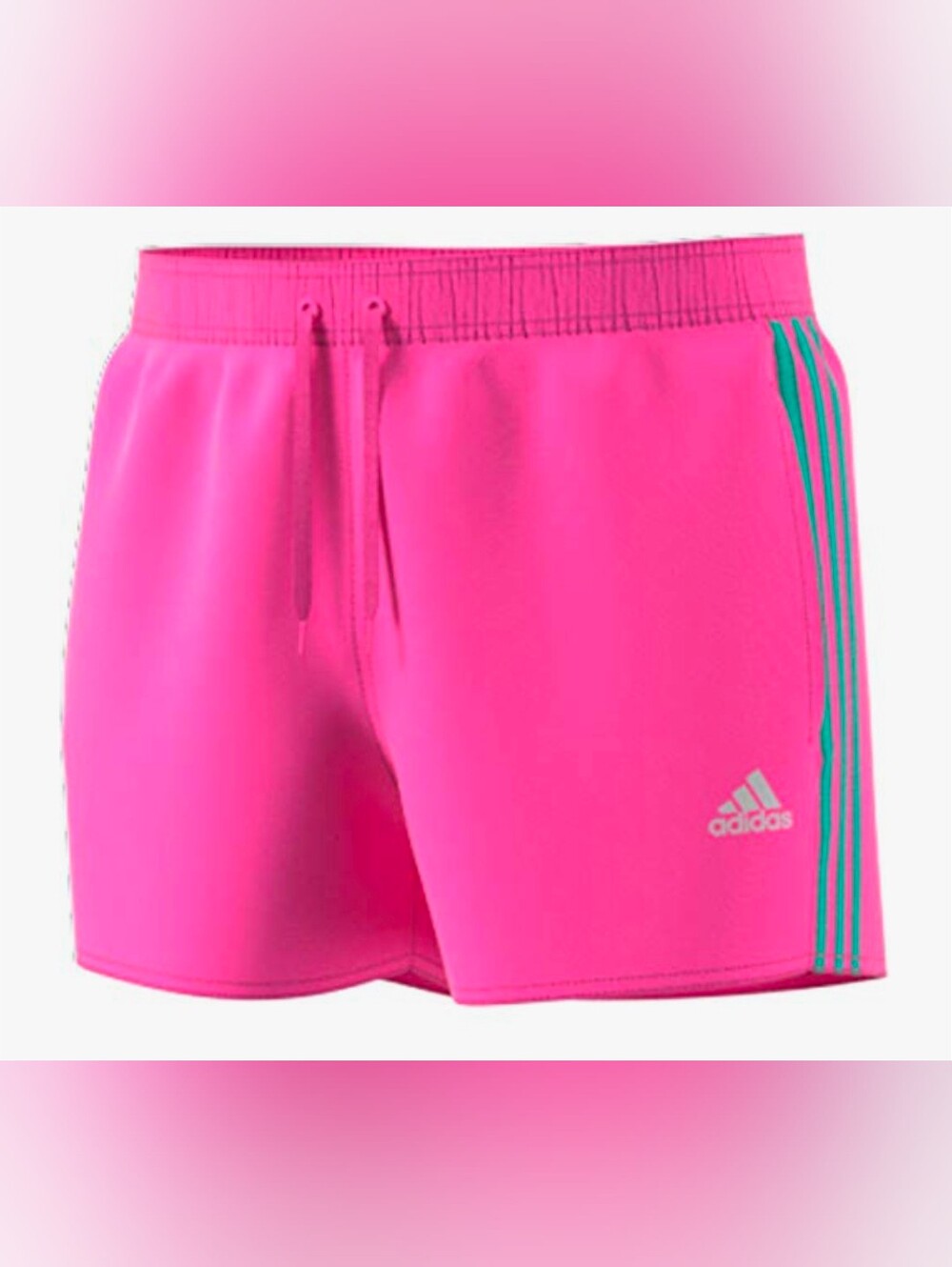 adidas Women's Hot Pink Athletic Shorts with Logo